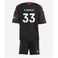 Camisa de Futebol Liverpool Ronald Araujo #33 Equipamento Alternativo Infantil 2026-27 Manga Curta (+ Calças curtas)